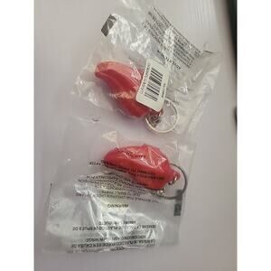 Rare Tupperware New Red Chili Pepper Keeper‎ Keychain (Lot Of 2)